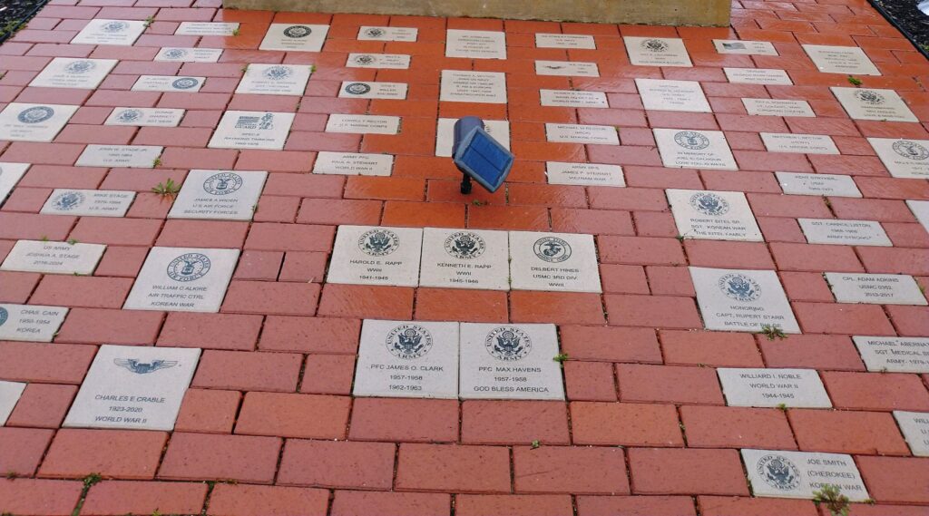 MT. STERLING VETERANS MEMORIAL BRICKS