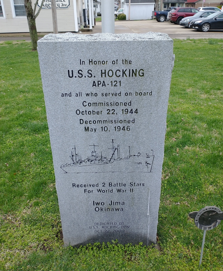 U.S.S. HOCKING APA-121 WAR MEMORIAL