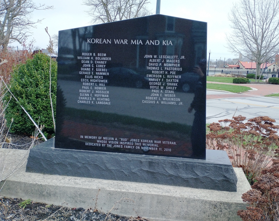 SENECA COUNTY KOREAN WAR VETERANS MEMORIAL BACK
