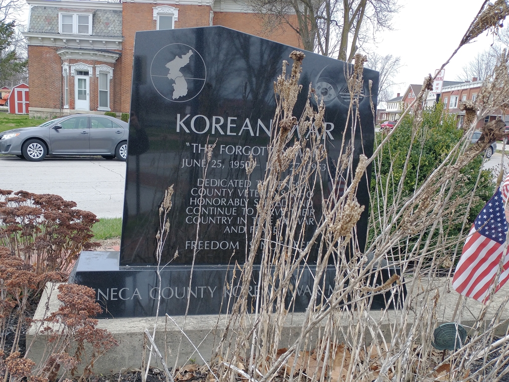 SENECA COUNTY KOREAN WAR VETERANS MEMORIAL FRONT