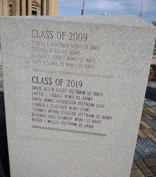 CRAWFORD COUNTY VETERANS CLASS OF MEMORIAL SIDE B