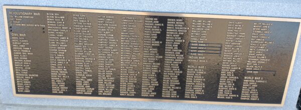 CRAWFORD COUNTY HONOR ROLL WAR MEMORIAL STONE A