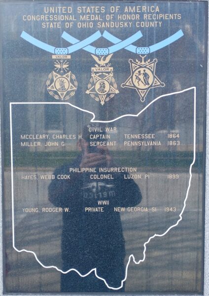 SANDUSKY COUNTY CONGRESSIONAL MEDAL OF HONOR MEMORIAL PLAQUE