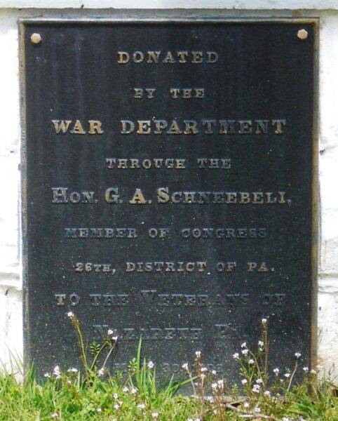 153RD PENNSYLVANIA VOLUNTEER INFANTRY REGIMENT MEMORIAL CANNON PLAQUE B