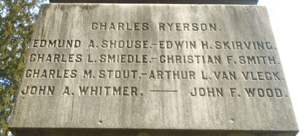 SONS OF NAZARETH HALL CIVIL WAR MEMORIAL STONE D