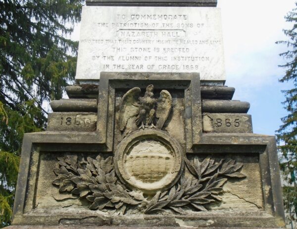 SONS OF NAZARETH HALL CIVIL WAR MEMORIAL STONE A