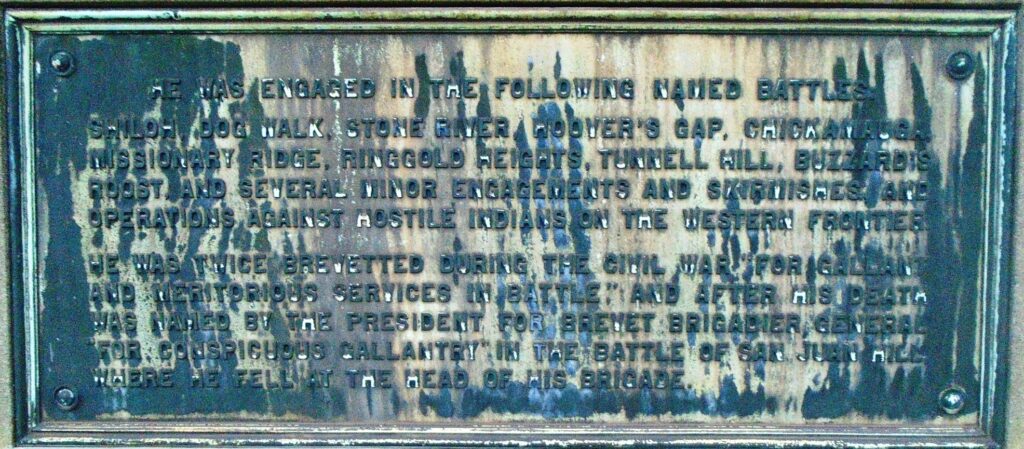 CHARLES A. WIKOFF WAR MEMORIAL PLAQUE