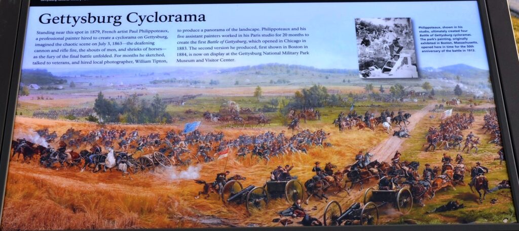 GETTYSBURG CYCLORAMA WAR MEMORIAL PANEL