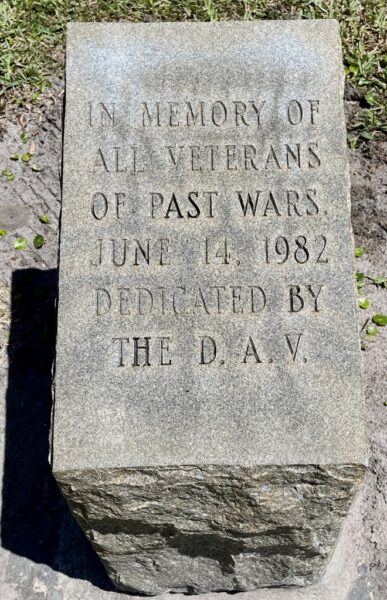 D.A.V. ALL VETERANS OF PAST WARS MEMORIAL