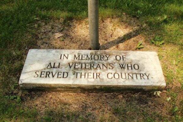 EDSON UNION CEMETERY MEMORIAL FLAG POLE PLAQUE