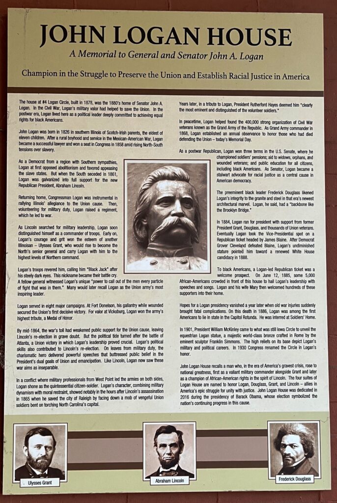 JOHN LOGAN HOUSE MEMORIAL PLAQUE