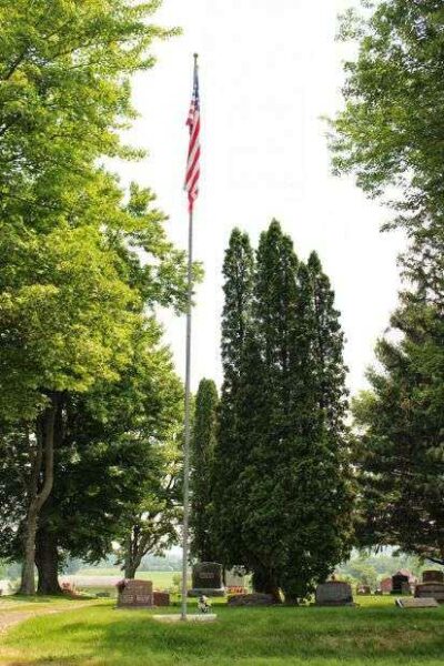 EDSON UNION CEMETERY MEMORIAL FLAG POLE