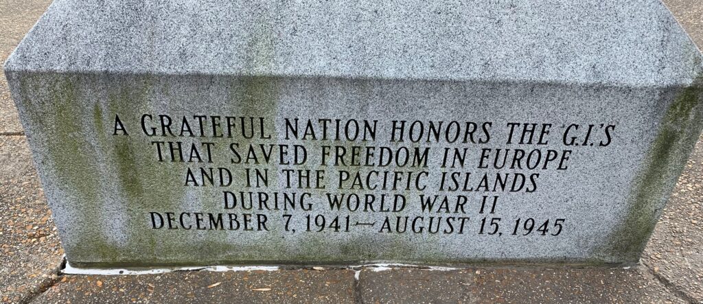 G.I.’S THAT SAVED FREEDOM WORLD WAR II MEMORIAL STONE