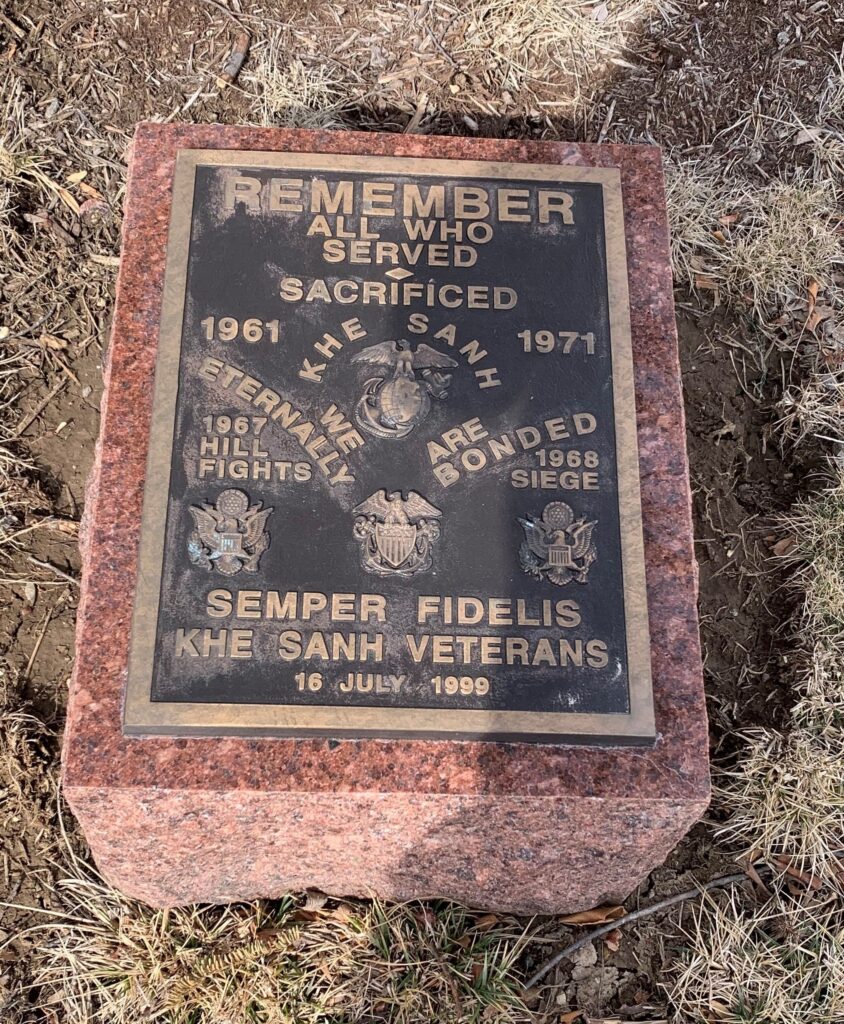 KHE SANH VETERANS MEMORIAL TREE PLAQUE SAINT LOUIS