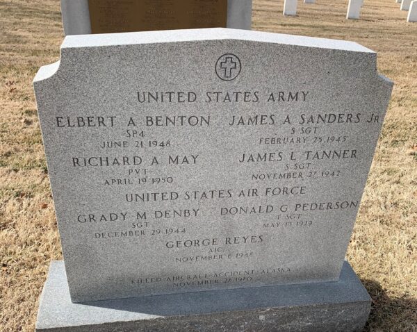 KILLED-AIRCRAF ACCIDENT-ALASKA NOVEMBER 26,1970 MEMORIAL