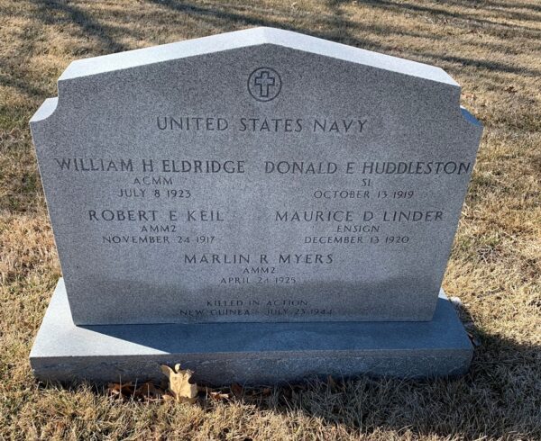 UNITED STATES NAVY KILLED IN ACTION NEW GUINEA MEMORIAL