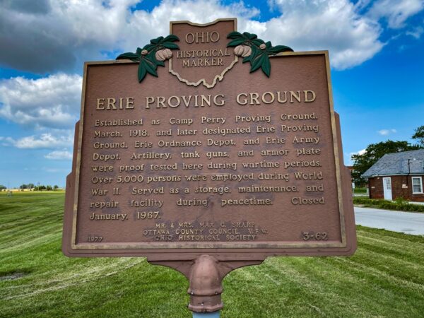 ERIE PROVING GOUNDS WAR MEMORIAL MARKER
