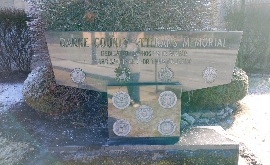 DARKE COUNTY VETERANS WHO SERVED AND SACRIFICED MEMORIAL