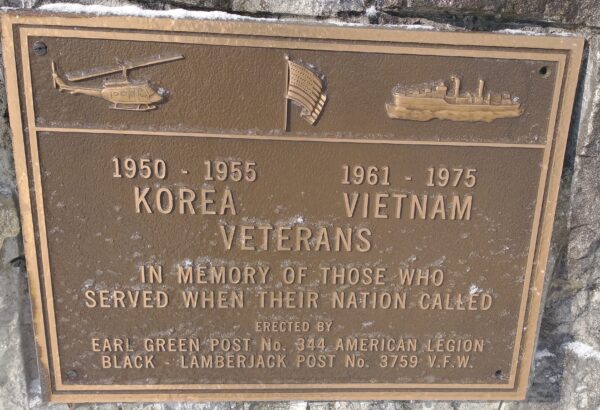 CAREY KOREA & VIETNAM VETERANS MEMORIAL PLAQUE
