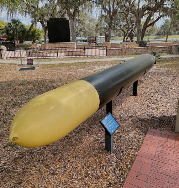 US MARK 14 MODEL 5 SUBMARINE DUMMY TORPEDO MEMORIAL
