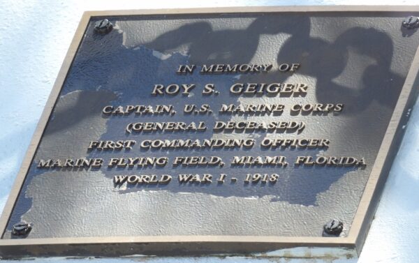 FIRST MARINE AVIATION FORCE WAR MEMORIAL PLAQUE D