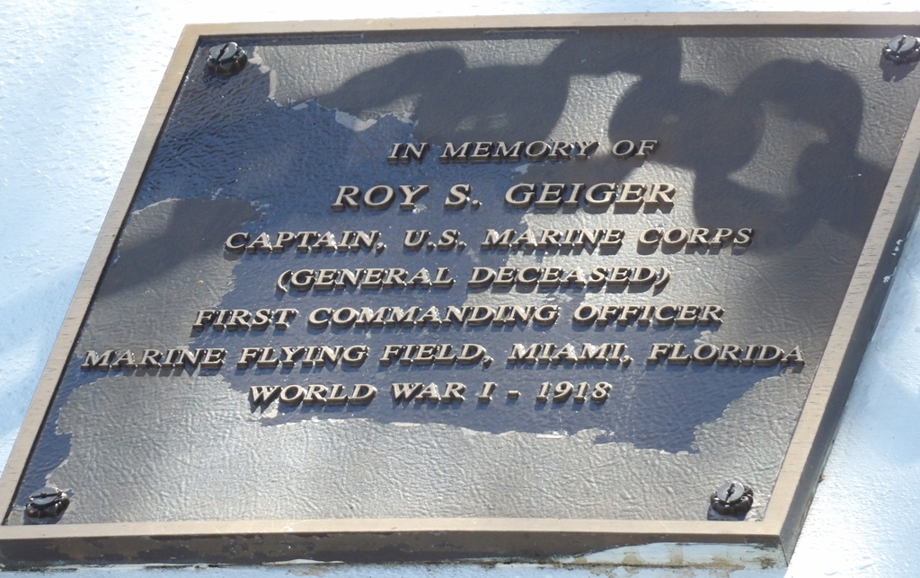 FIRST MARINE AVIATION FORCE WAR MEMORIAL PLAQUE D