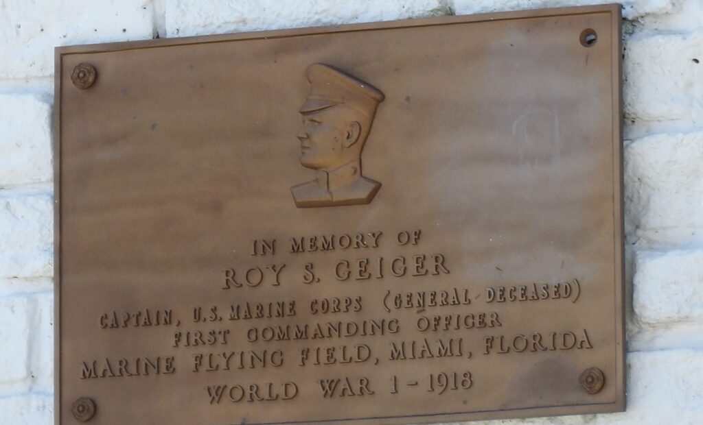 FIRST MARINE AVIATION FORCE WAR MEMORIAL PLAQUE B