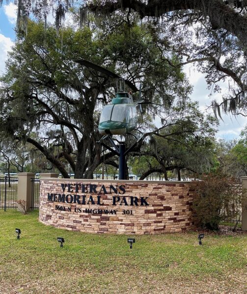 HILLSBORIOUGH COUNTY VETERANS MEMORIAL PARK ENTRANCE STONE