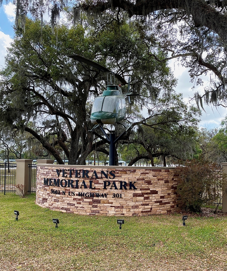 HILLSBORIOUGH COUNTY VETERANS MEMORIAL PARK ENTRANCE STONE
