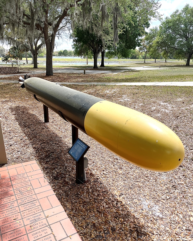 US NAVY MARK 16 MODEL 8 SUBMARINE DUMMY TORPEDO MEMORIAL