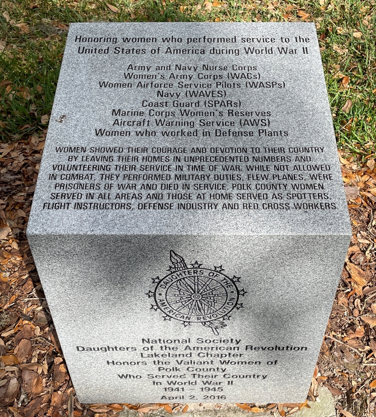WOMEN VETERANS OF WORLD WAR II MEMORIAL