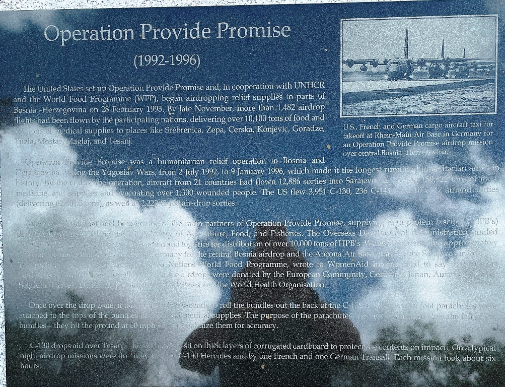 OPERATION PROVIDE PROMISE MEMORIAL PLAQUE