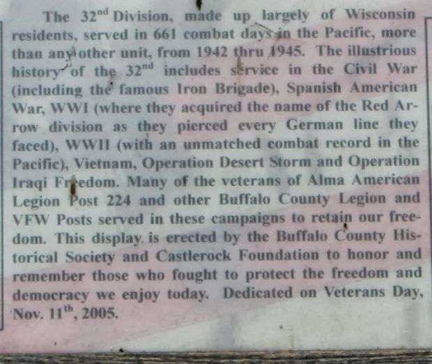 WORLD WAR II CAPTURED CANNONS MEMORIAL PLAQUE III