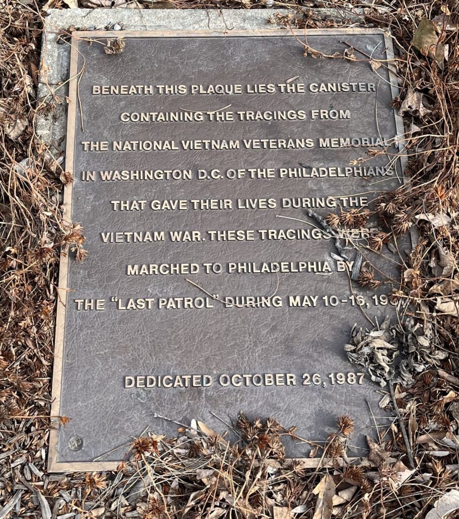 TRACINGS FROM THE NATIONAL VIETNAM VETERANS MEMORIAL PLAQUE