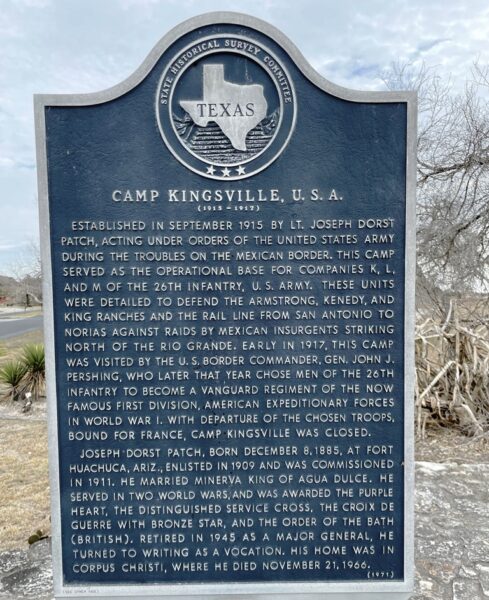 CAMP KINGSVILLE, U.S.A. MEMORIAL MARKER
