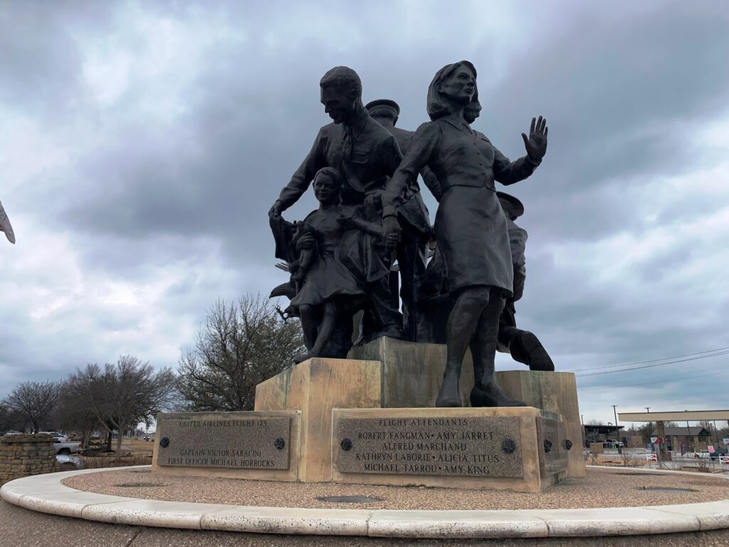 GRAPEVINE SEPTEMBER 11, 2001 FLIGHTS MEMORIAL SIDE D