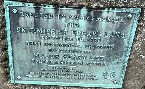 SKIRMISH OF EDGAR’S LANE WAR MEMORIAL PLAQUE