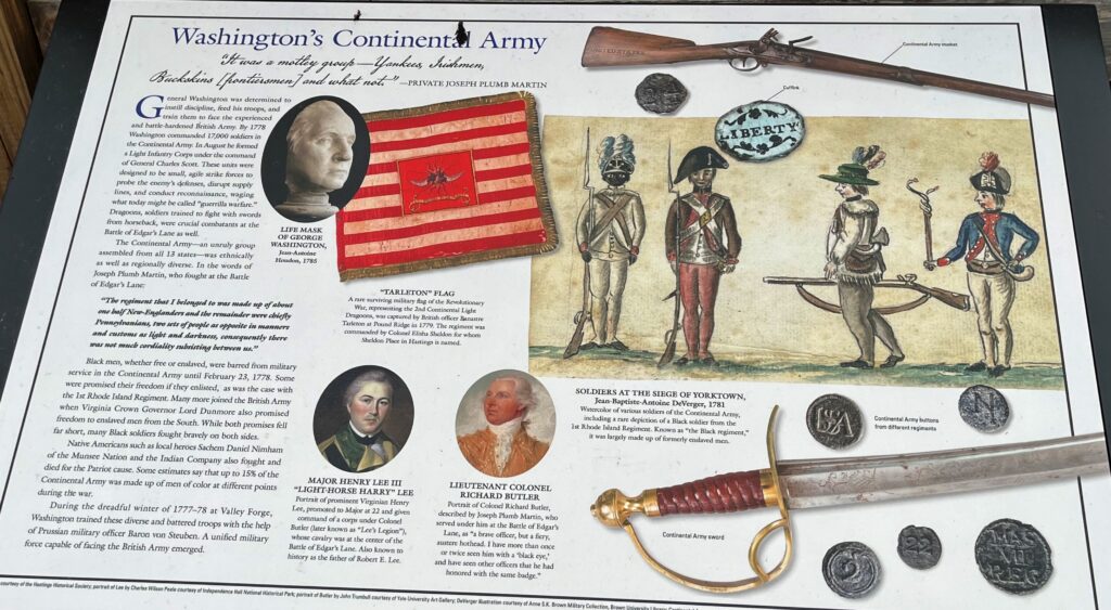 WASHINGTON’S CONTINENTAL ARMY WAR MEMORIAL PANEL