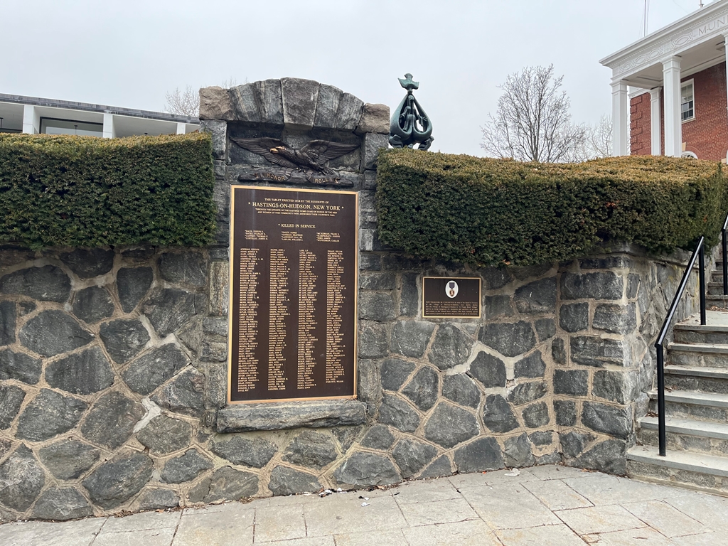 HASTINGS-ON-HUDSON, NEW YORK HONOR ROLL MEMORIAL