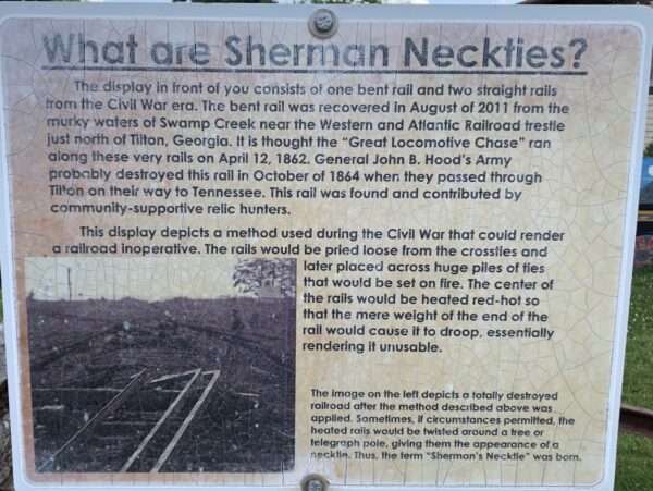 WHAT ARE SHERMAN NECKTIES? WAR MEMORIAL PLAQUE