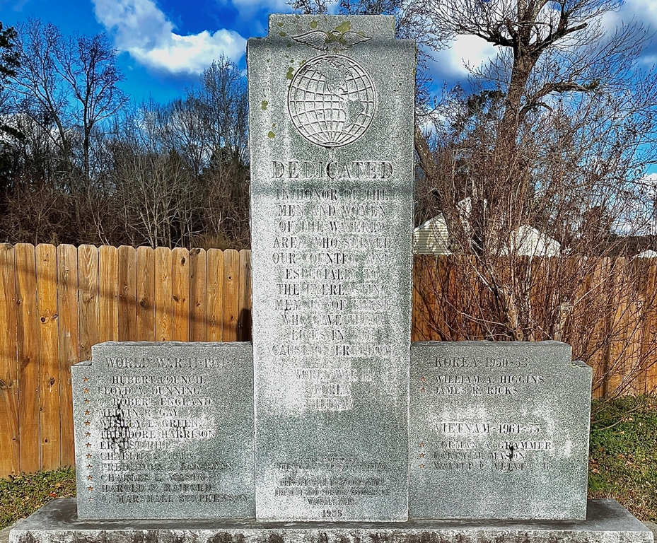 WAVERLY AREA SUPREME SACRIFICE WAR MEMORIAL