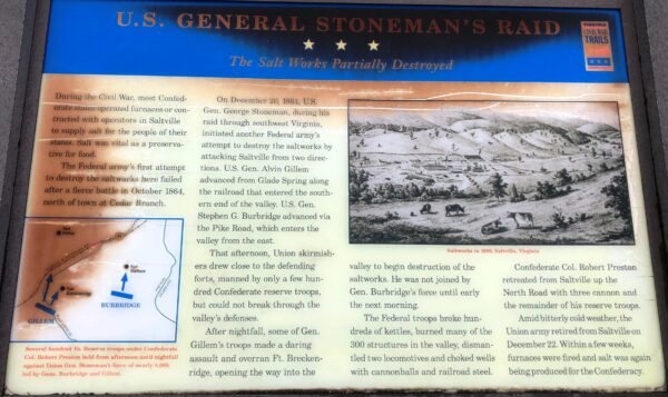 U.S. GENERAL STONEMAN’S RAID WAR MEMORIAL PANEL