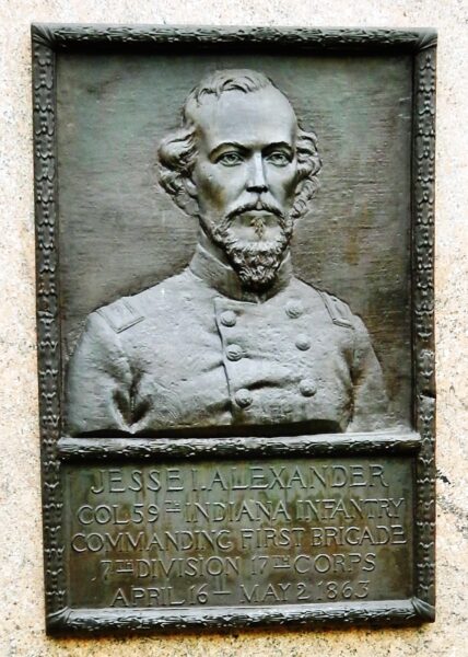 JESSE I. ALEXANDER WAR MEMORIAL BRONZE RELIEF PORTRAIT