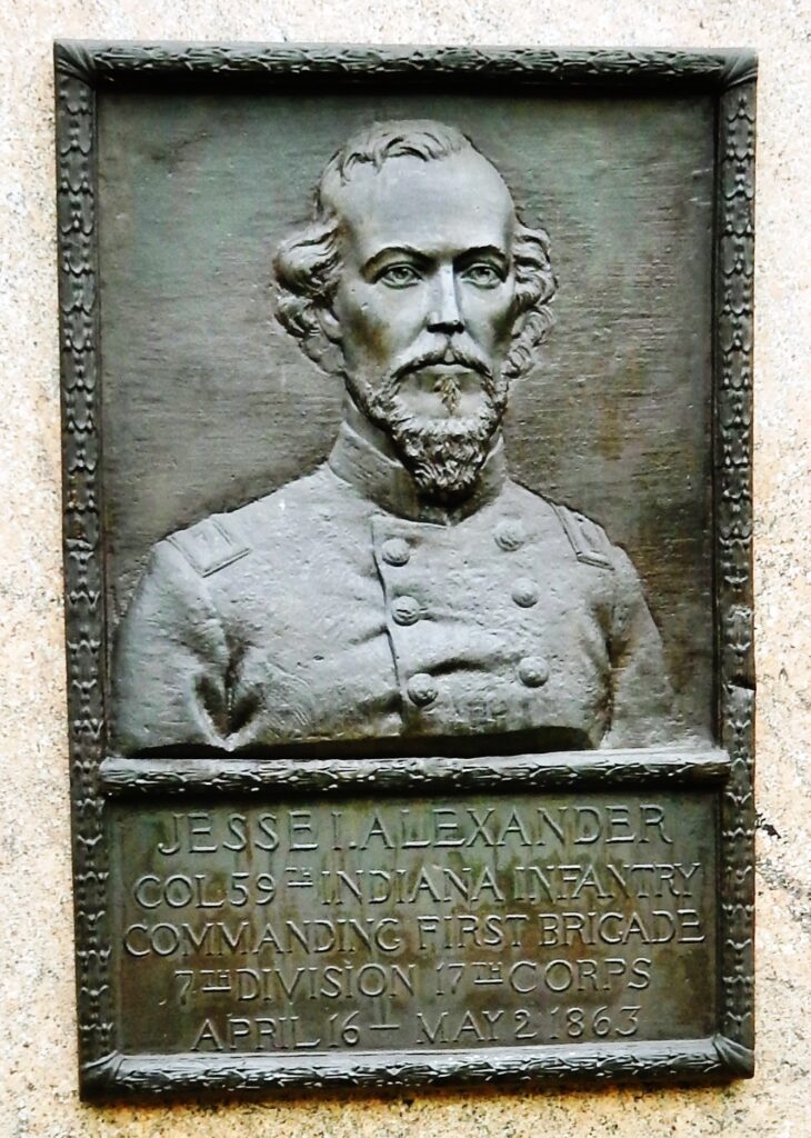 JESSE I. ALEXANDER WAR MEMORIAL BRONZE RELIEF PORTRAIT