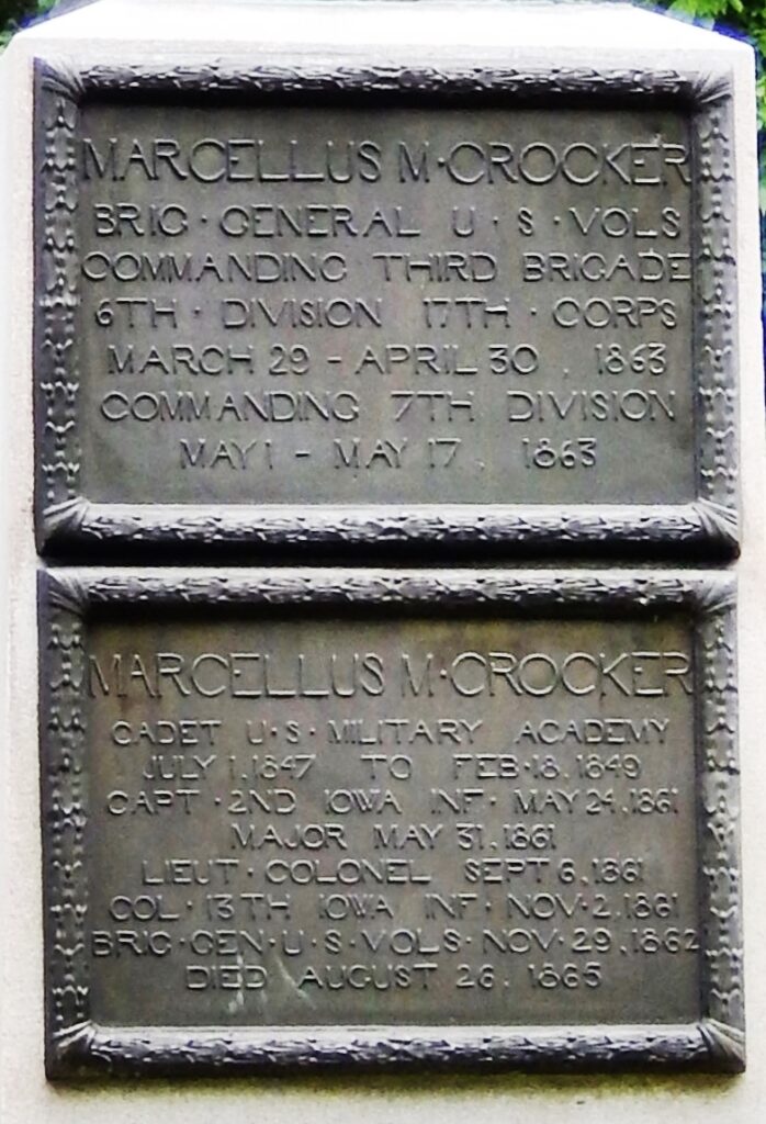 MARCELLUS M. CROCKER WAR MEMORIAL PLAQUES
