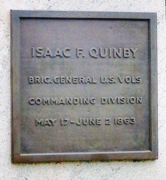 ISAAC F. QUINBY WAR MEMORIAL PLAQUE