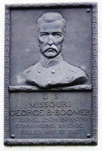 U.S. MISSOURI GEORGE B. BOOMER WAR MEMORIAL BRONZE REIEF PORTRAIT