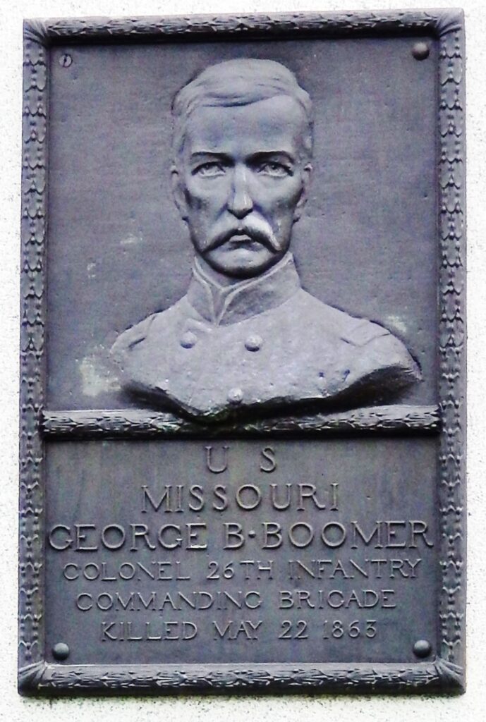 U.S. MISSOURI GEORGE B. BOOMER WAR MEMORIAL BRONZE REIEF PORTRAIT