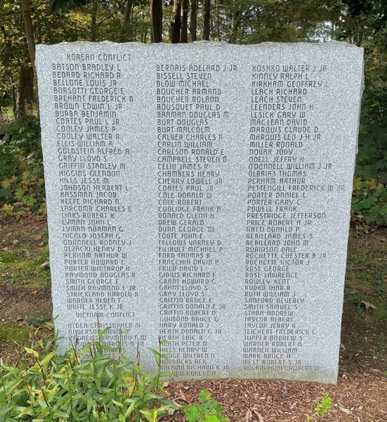TOWN OF HEBRON WAR VETERANS RIGHT STONE