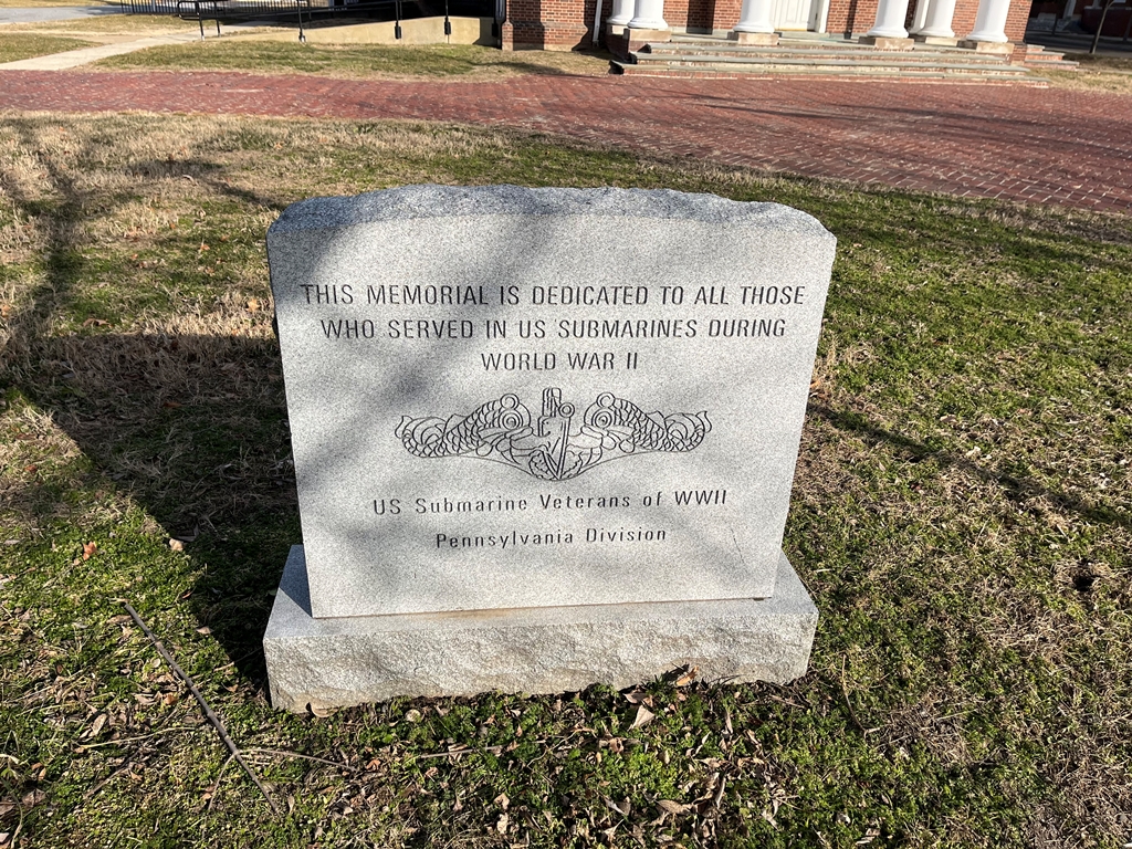 PENNSYLVANIA VETERANS US SUBMARINES WORLD WAR II MEMORIAL